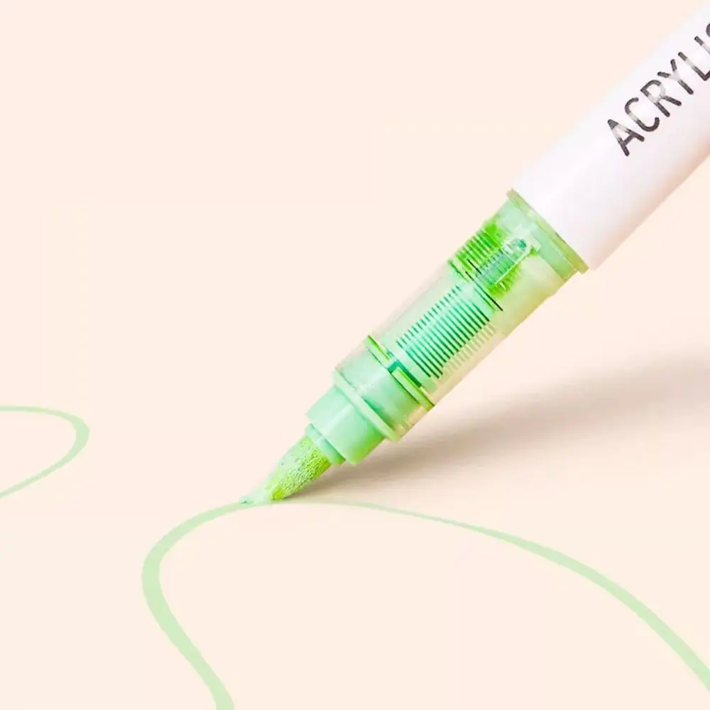 Pennarello portatile a 9 colori Penna impilabile per cancelleria artistica a colori Pennarelli per apprendimento Penna per acquerello artistico liquido dritto
