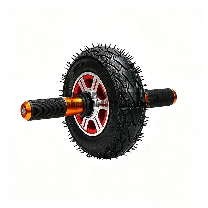 Pneumatic tire abdominal wheel double bearing silent professional non-rebound rubber single wheel abdominal muscle trainer roll
