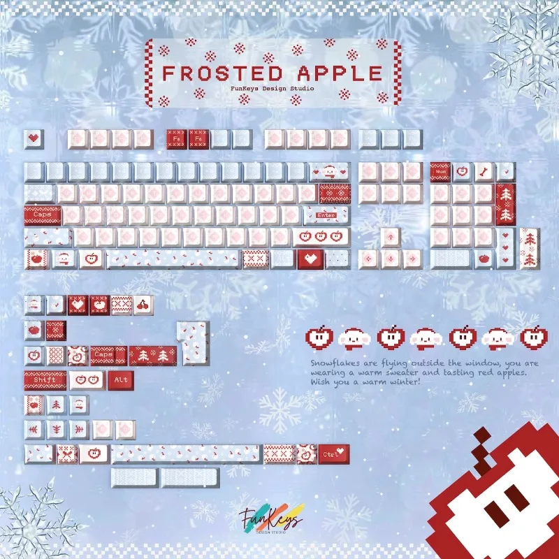 Cute blue pink light  keycaps Original    height