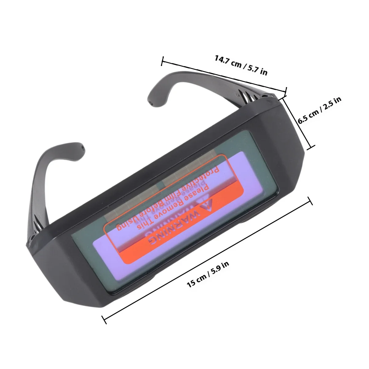 Solar Powered Auto Darkening Goggle Black Adjustable Shade Anti-Uv Infrared Protection Safety Goggles For Welding Helmets