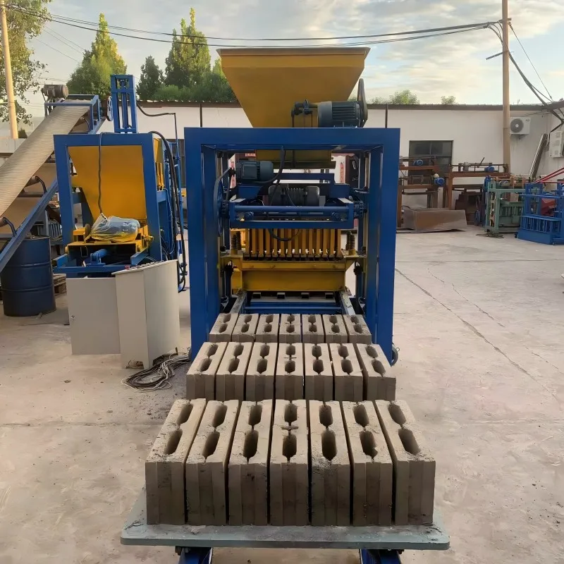High Speed 4-24 Brick Production Line PLC Fast Production Hollow Cement Paving Brick Making Machine Hopper Mixer