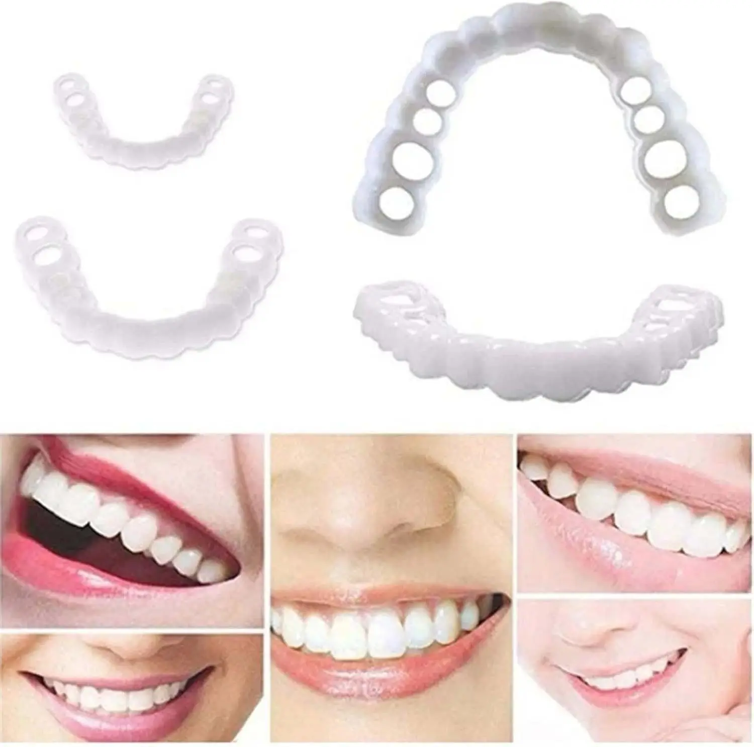 iAdult denture set, quick-fit dentures, portable dental braces, decorative teeth gap, oral hygiene care ck848