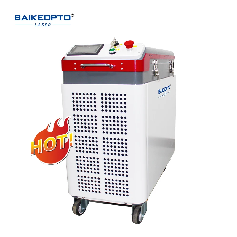 BK-FLC100S Raycus Lazer 100W Portable Laser Rust Oil Oxide Layer Removal Descaling Machine