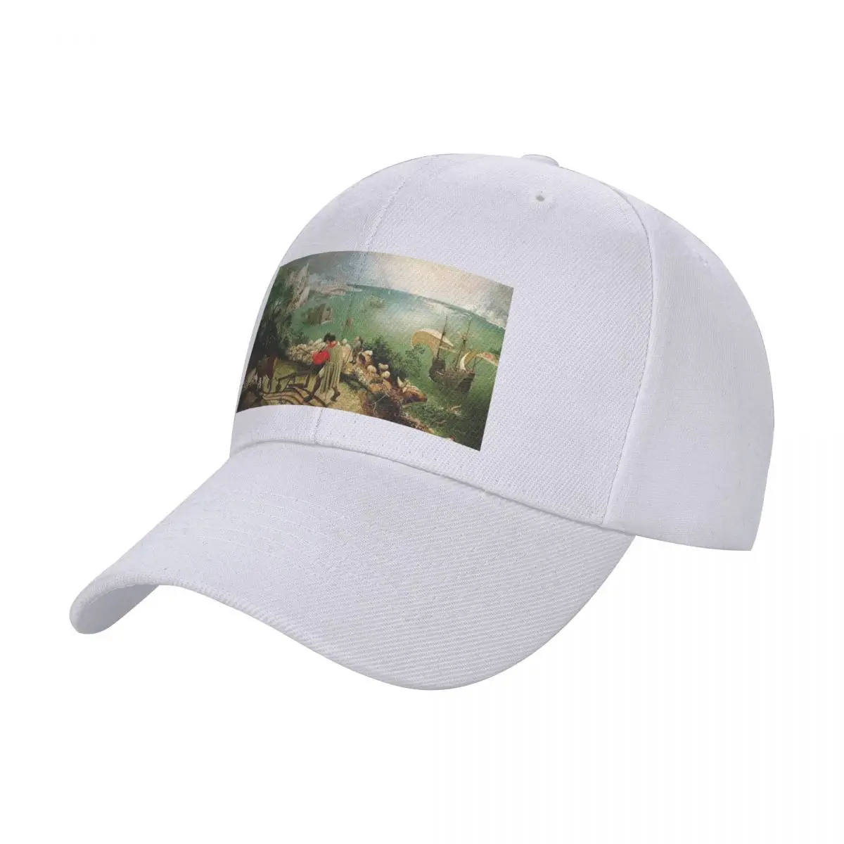 Seascape with ships - pieter bruegel the elder Baseball Cap Big Size Hat New In The Hat Women's Hats For The Sun Men's