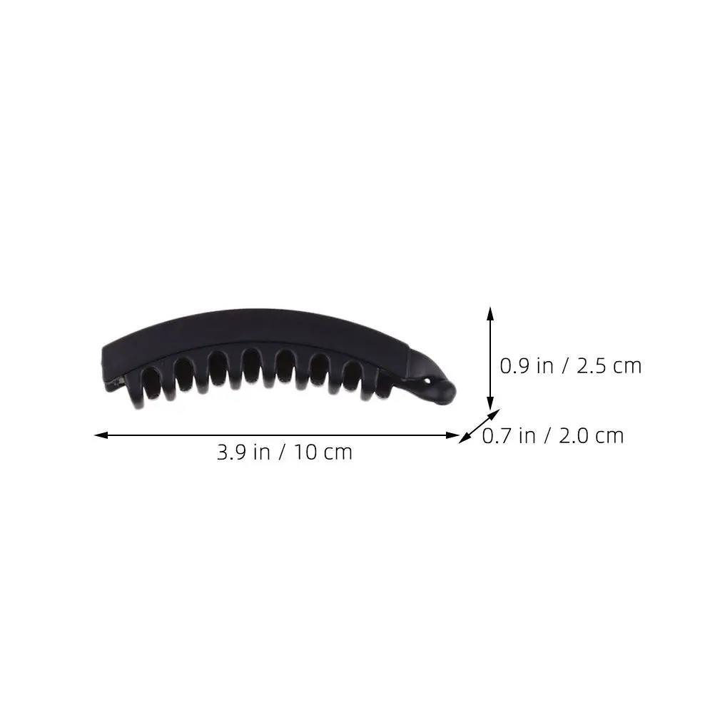 12Pcs Banana Hair Clips Large Plastic Toothed Clamps Perfect for Thick Thin Hair Ponytail Shower Clips Fishtail Banana Clamps