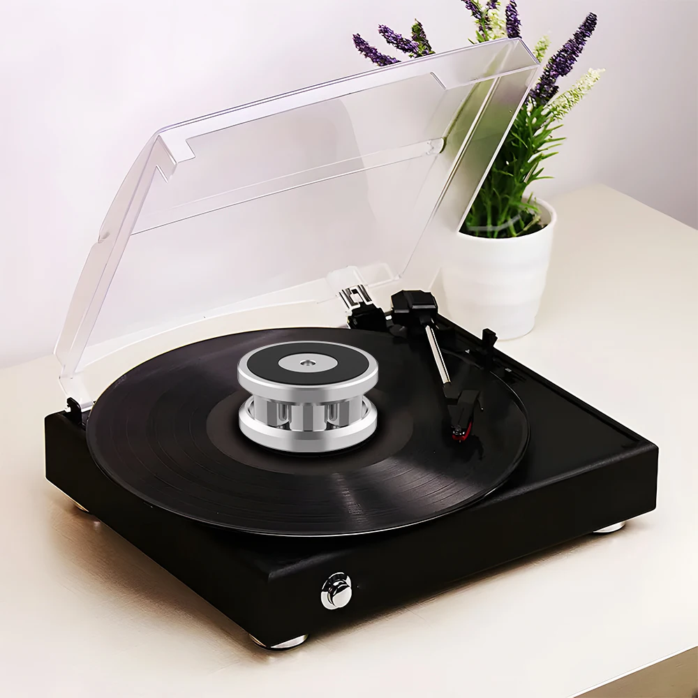 LP Vinyl Stainless Steel Disc Stabilizer Adjustable Recording Weight/Fixture Turntable Disc Stabiliser High Fidelity Damper