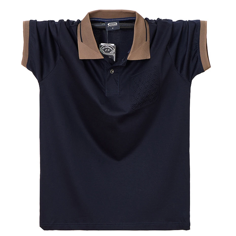 Big Size 7XL Polo Shirt Men Summer Short Sleeve Polo Shirts Casual Fashion Polo Tops Male Summer Tops Plus Size 7XL