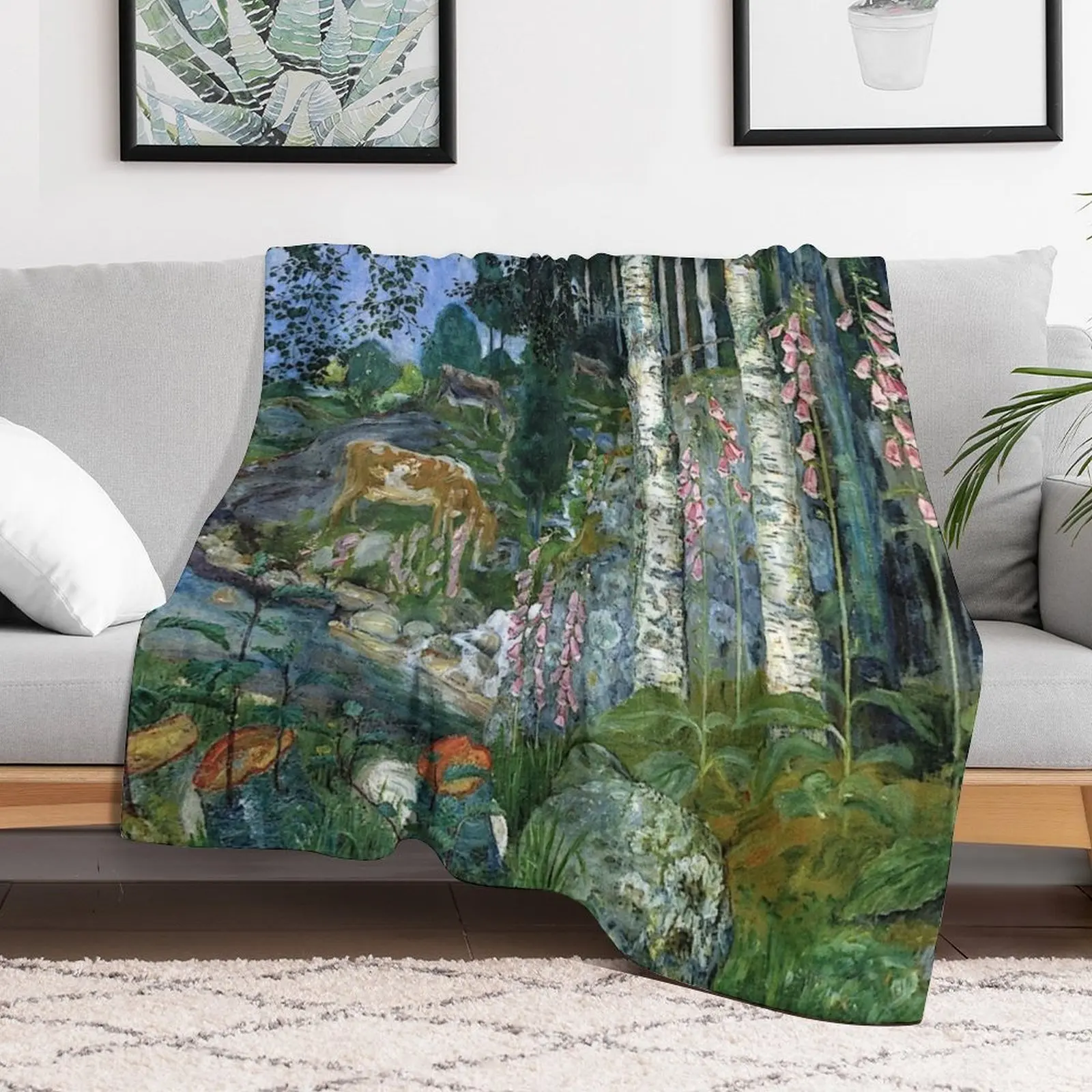 Nikolai Astrup Throw Blanket Summer Beddings warm for winter Blankets