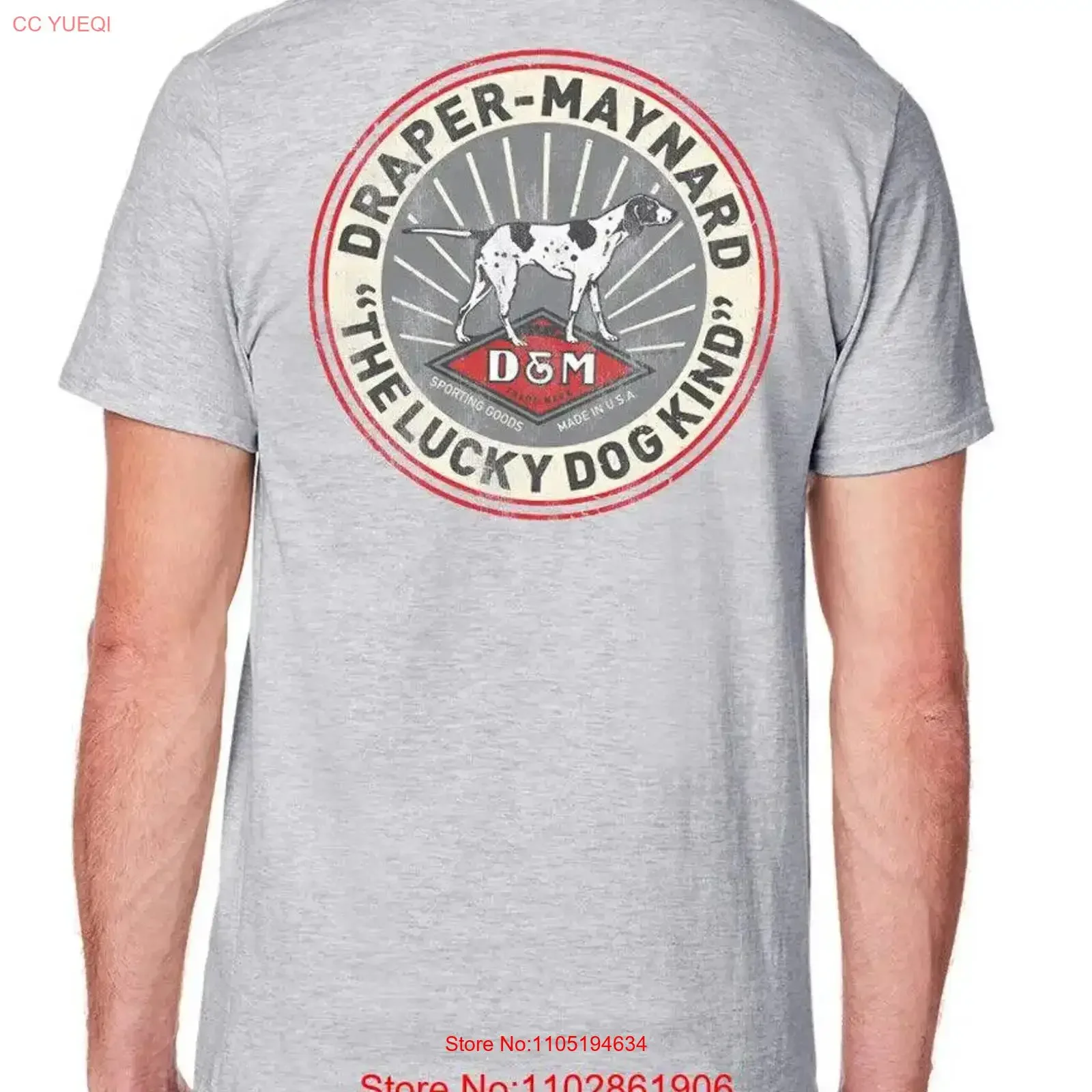 

Draper Maynard Lucky Dog Burst T Shirt vintage Washed designer clothes Slightly Comfortable streetwear graphic Stretched