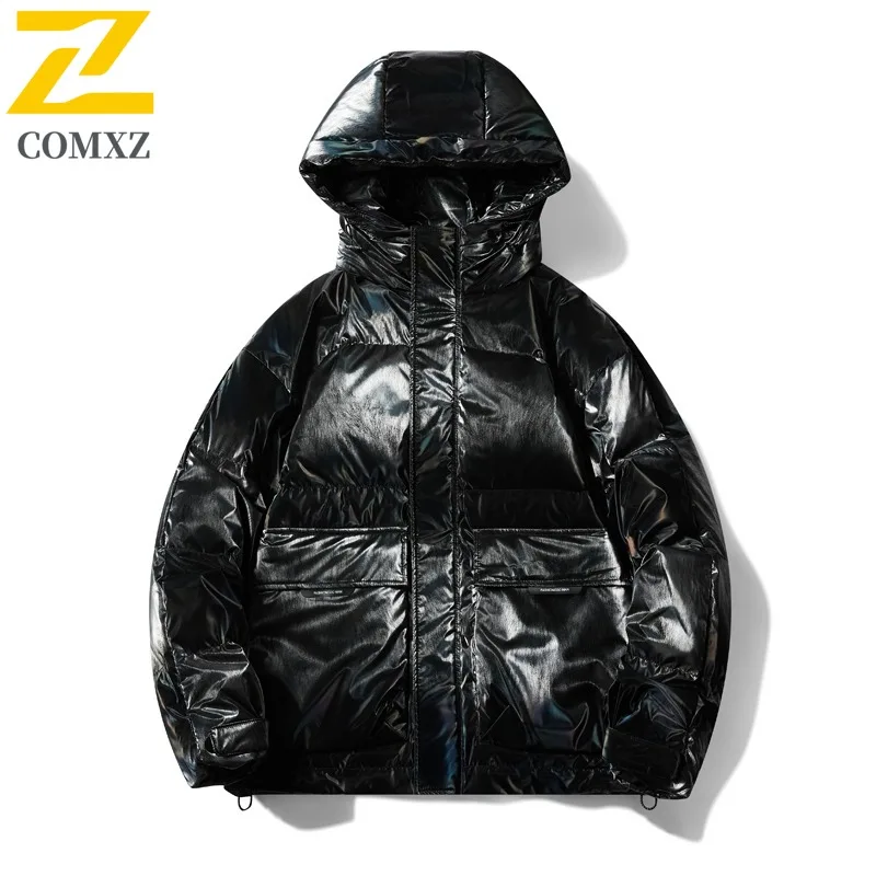 COMXZ Men Bread Jacket Comfortable Fashion Trendy Lightweight Warm Snowy Padded Jacket Travel Minimalist Branded Puffer Jacket