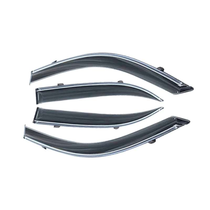 Injection-molded window rain shields, rain covers, and rain visors suitable for Toyota Corolla models from 2003 to 2008