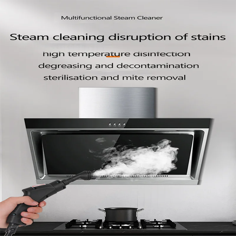 Steam cleaner, 3-level adjustable handle, 15-year heating element, 1.2-liter tank, portable steam cleaner for cleaning with 12 a