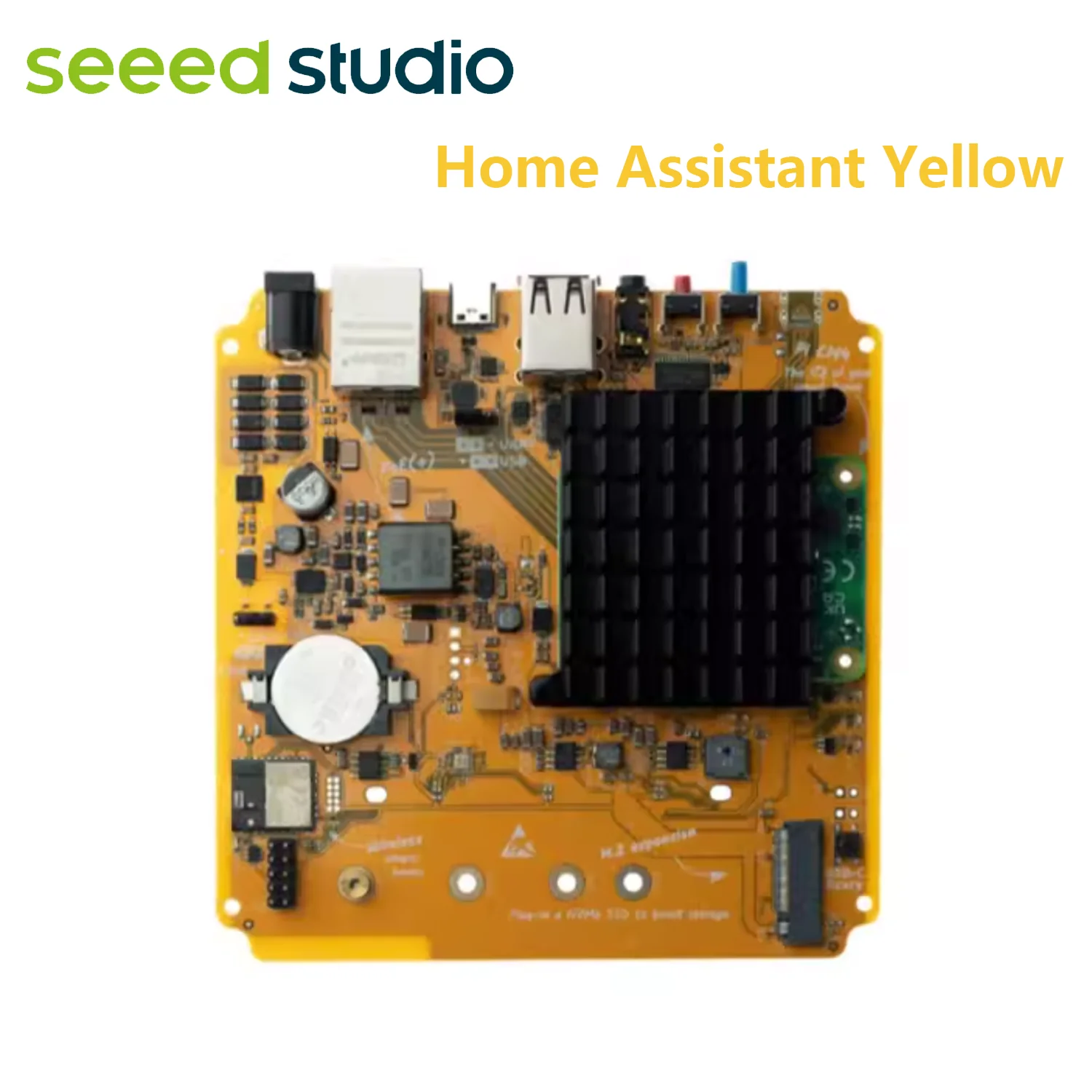 Imagem -03 - Smart Homekit com Fonte de Alimentação Poe Home Assistant Quad-core Cortex-a72 Armv8 64 Bit 15 Ghz Amarelo