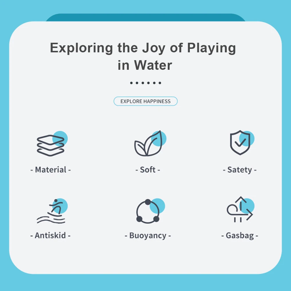 Zeesurfen Wakeboard met handgrepen Zwemmen Drijvende Mat PVC Opvouwbare strandsurfplank voor kinderen Zomer Waterplezier Spelen