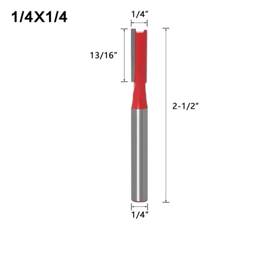 7 pezzi 2 flauto pulito punta dritta strumenti per la lavorazione del legno set di punte per router per legno fresa in carburo di tungsteno gambo 1/4 \\\"