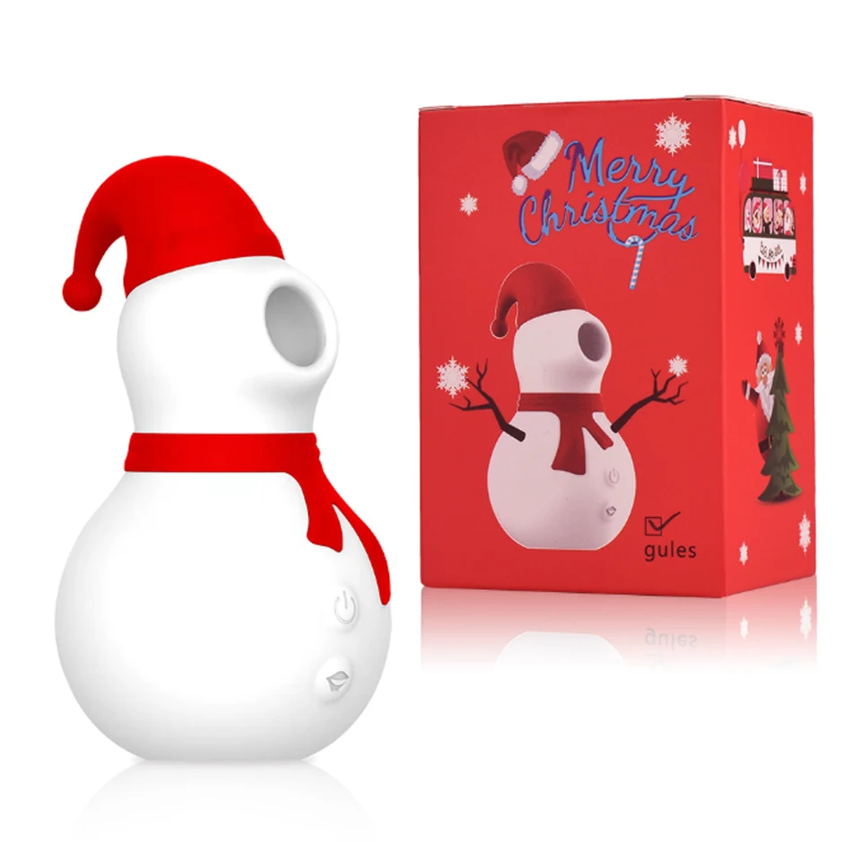 Snowman Sucking Vibrator for Women Waterproof Clitoral Stimulation