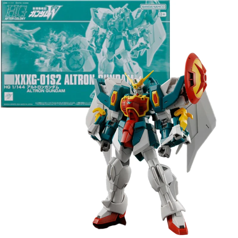 

In stock Bandai original 1/144 HGUC Double-headed Long Gundam Assembly model collect Holiday Gifts Mecha figure Trendy toys