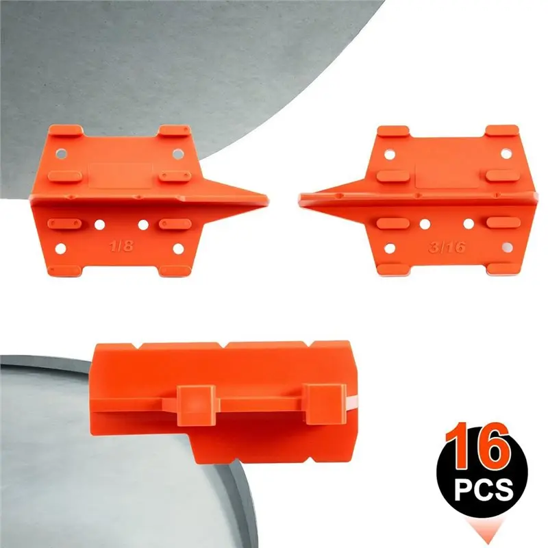 @@AB07 Hot Use Deck Spacers 1/8 And 3/16 Inch 16Pcs Board Spacing Edges Tool, Edge Fastener Alignment Guide Tools For Pressure