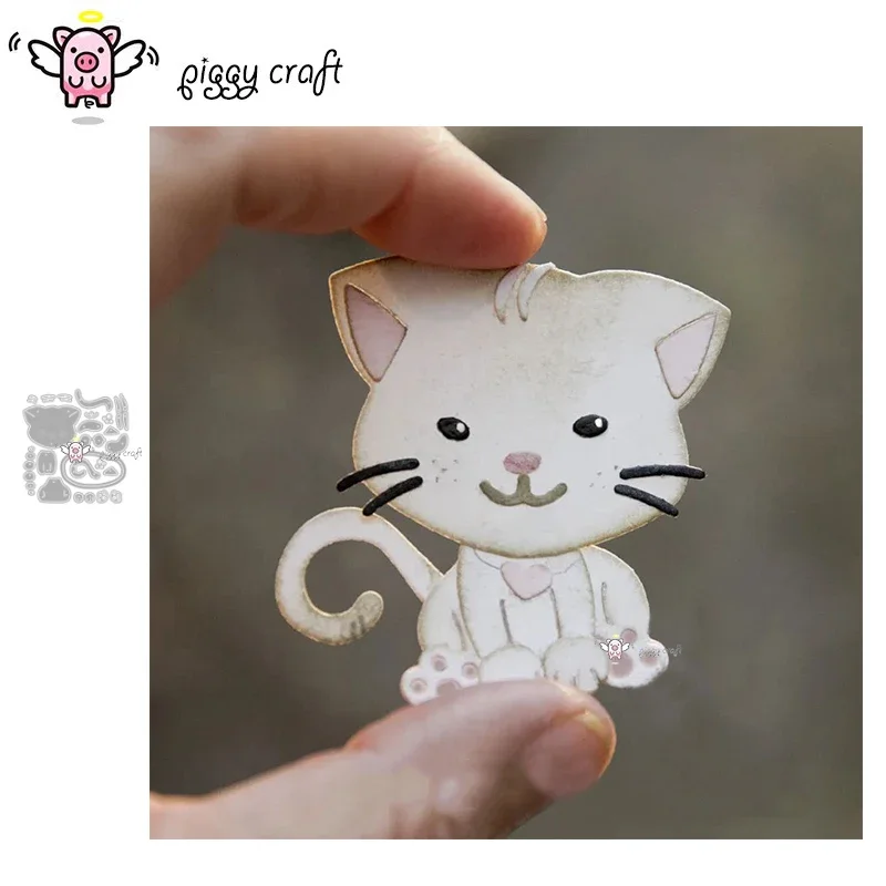 

Piggy Craft metal cutting dies cut die mold Cat decoration Scrapbook paper craft knife mould blade punch stencils dies