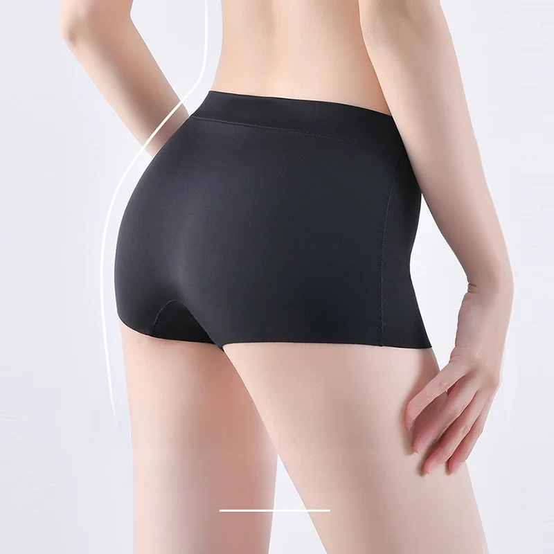 Bla Ice Silk Sl المرأة Se السراويل الصيف لا هيمينغ Boting بنطلون مكافحة الضوء المشي ملابس داخلية مريحة