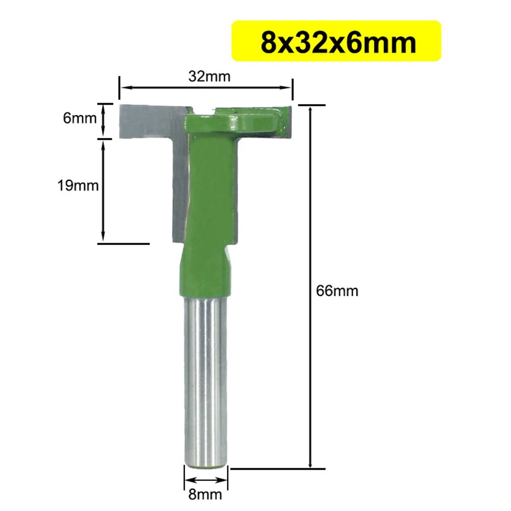 Anti Kickback Ontwerp Router Bit T-Slot 8Mm Schacht Met De Hand Maken Van Een Lade Harde Legering Frees Frees Router Bit T-Slot
