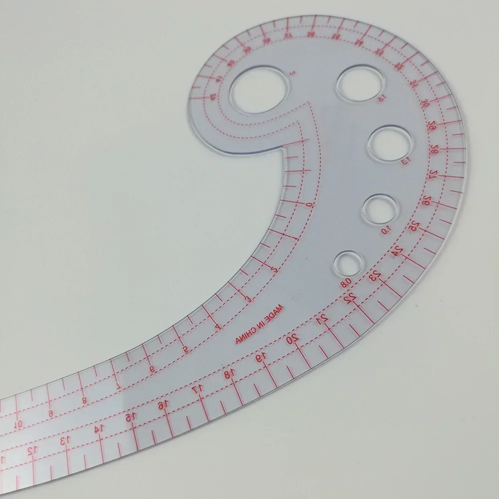 Multifunctional Sewing Tools Soft Plastic Comma Shaped Curve Ruler Styling Design Ruler French Curve 30 X 11cm Curve Ruler