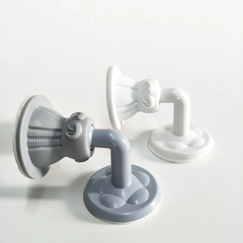 Silicone Inhalation Mute Door Suction No-hole Anti-collision Door Stop Bathroom Bedroom Door Bumper Combination Hooks