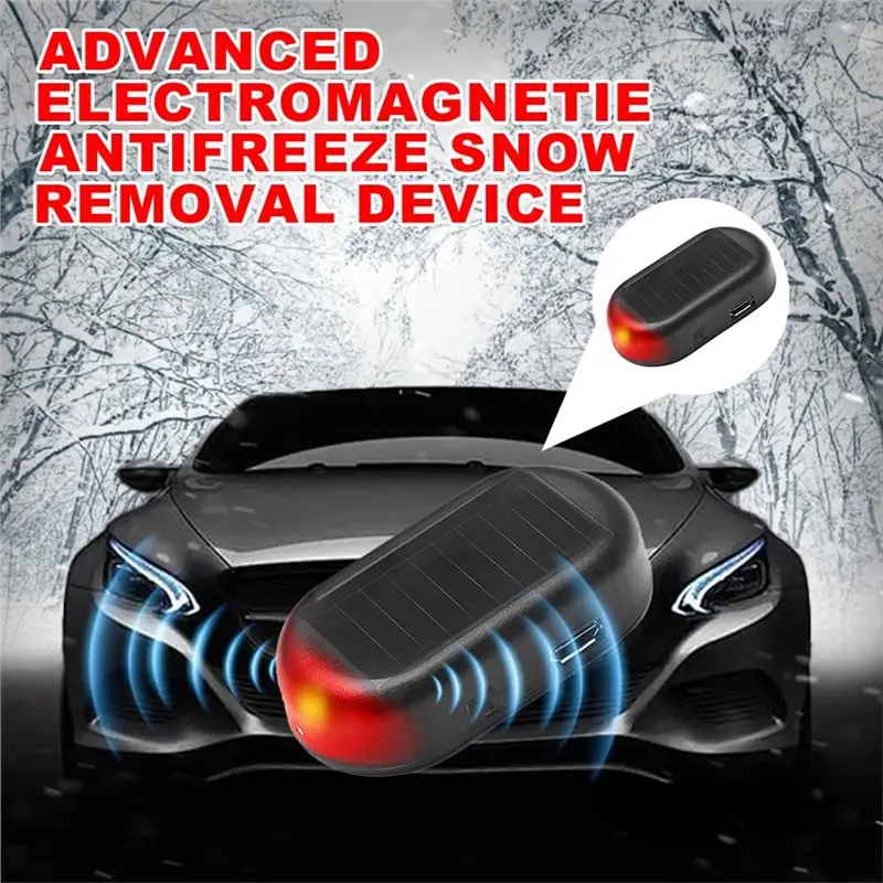 Latest Car Snow Removal Device, 2PCS Anti-Freeze Electromagnetic Upgrade Car Interference Antifreeze Instrument For Winter