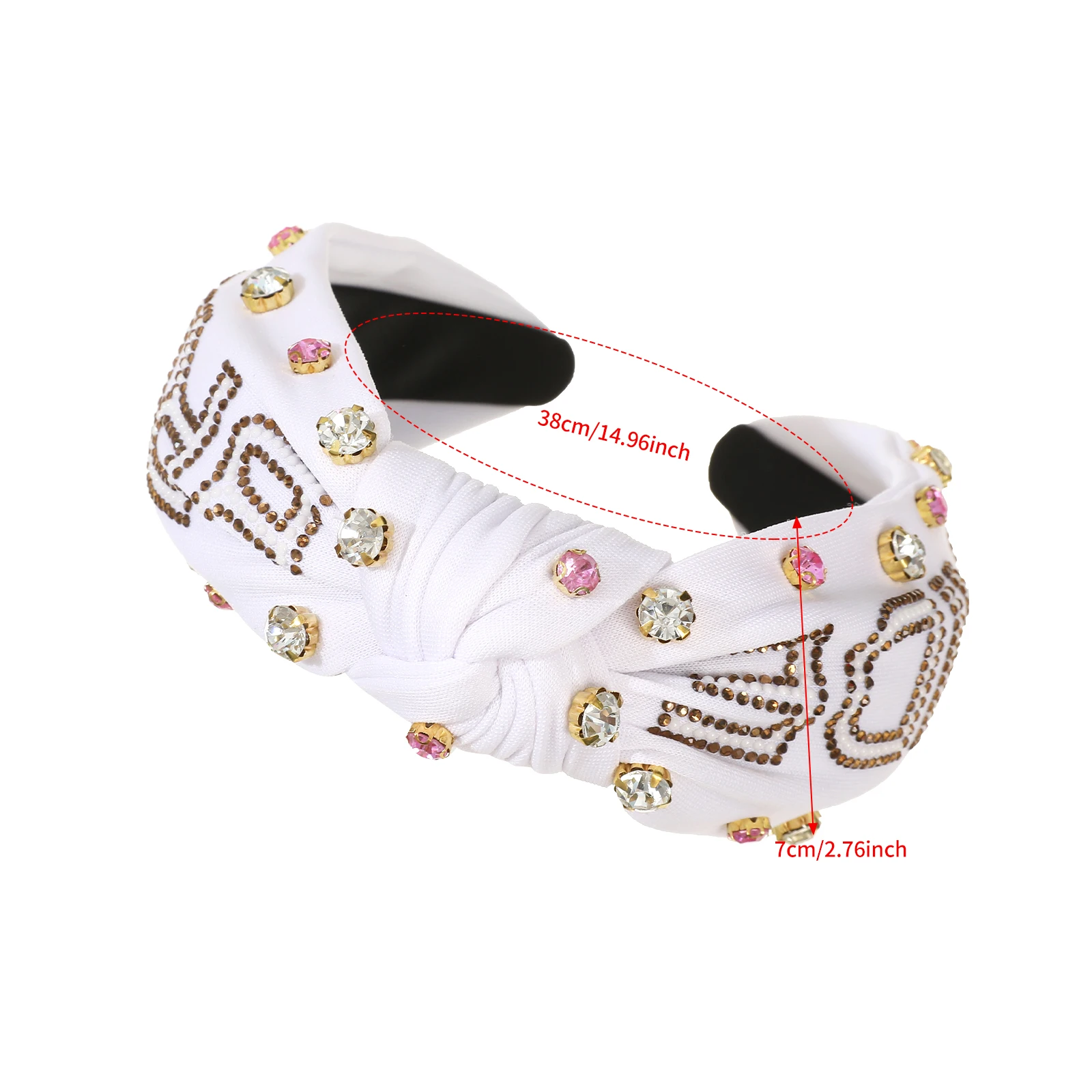 1 قطعة النساء واسعة عقال معقود الشعر الأطواق للفتيات الزفاف الرجعية إكسسوارات الشعر السيدات يؤرخ يشكلون العصابات الشعر Headbands #3