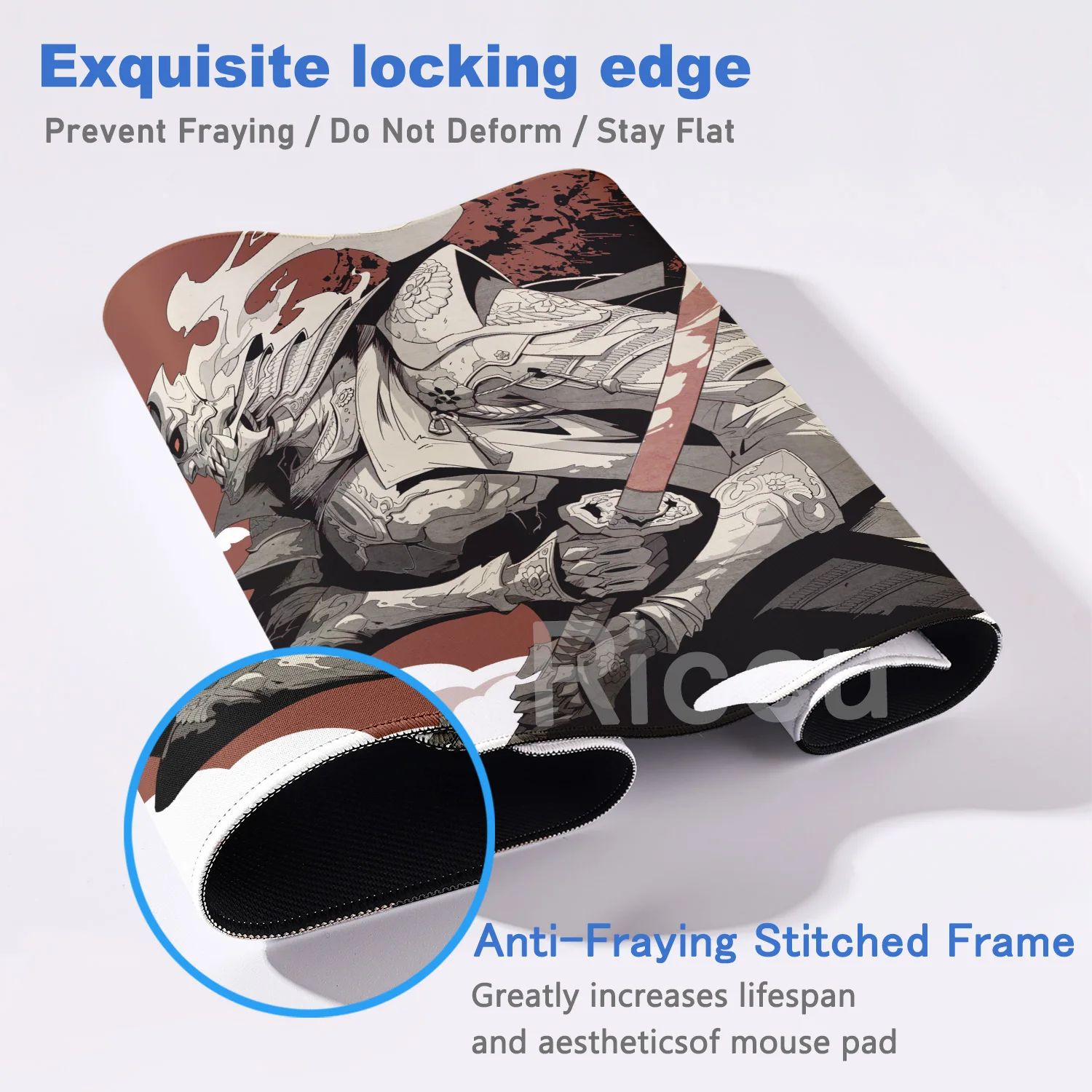 PC 주변기기 일본 사무라이 게임 마우스 패드 XXL 레드 스파이더 릴리 애니메이션 게이머 캐비닛 키보드 데스크탑 매트 카펫 고무 마우스 패드