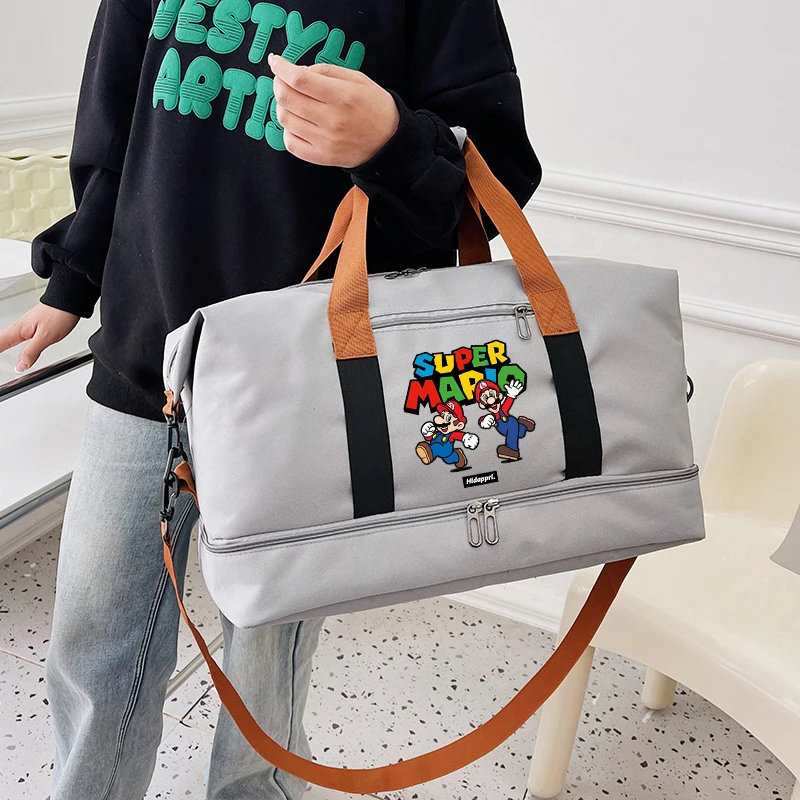 

Super Marios Travel Bag Anime Women Waterproof Gym Sport Bag Fitness Handbag for Men Storage Bag Shoulderbag Birthday Gift