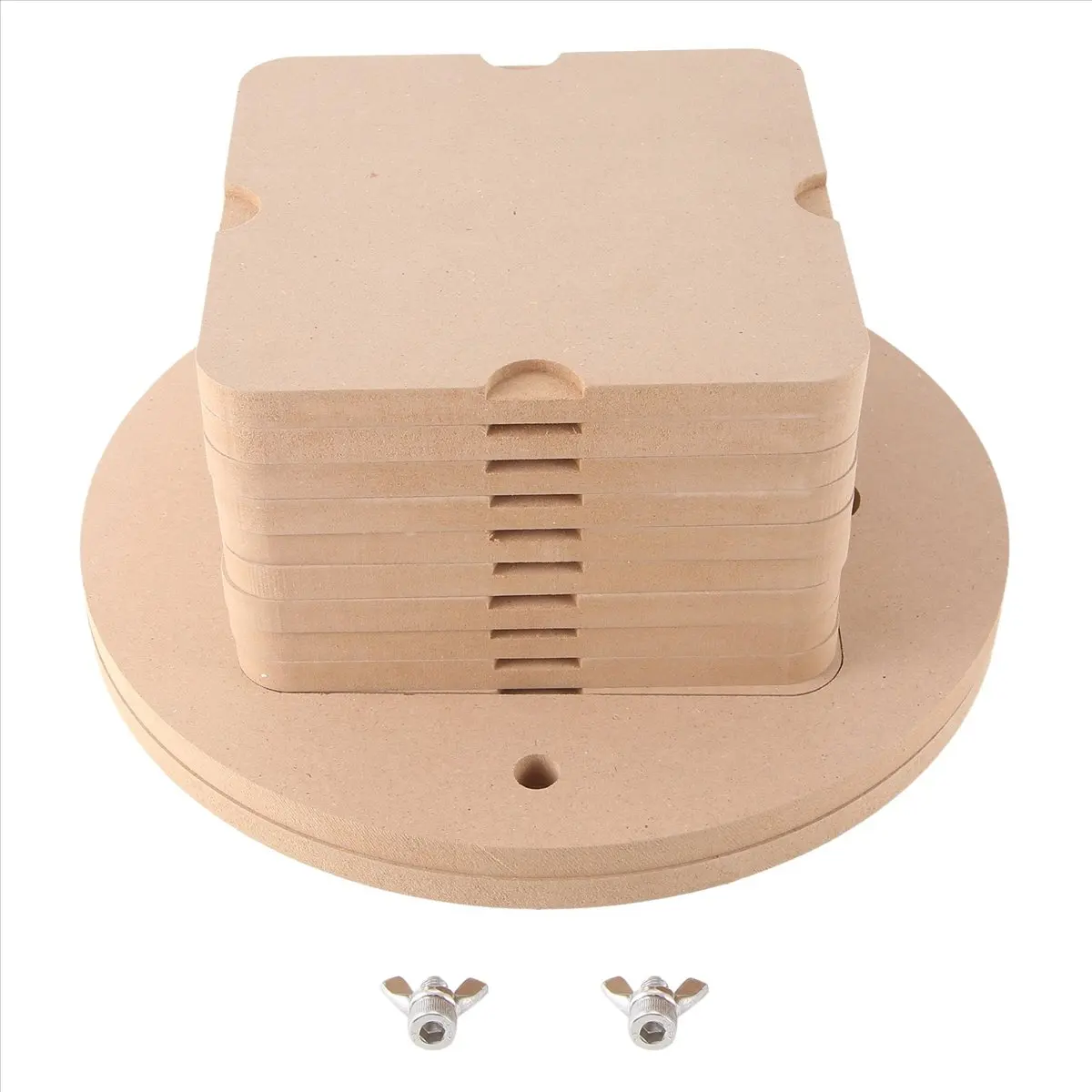 【Tools & Parts】 Pottery Wheel Bat System , Upgraded 12 Inch Round Outer Bat Tool Set with 6-Pack 7 Inch Square Inner Bats for Po