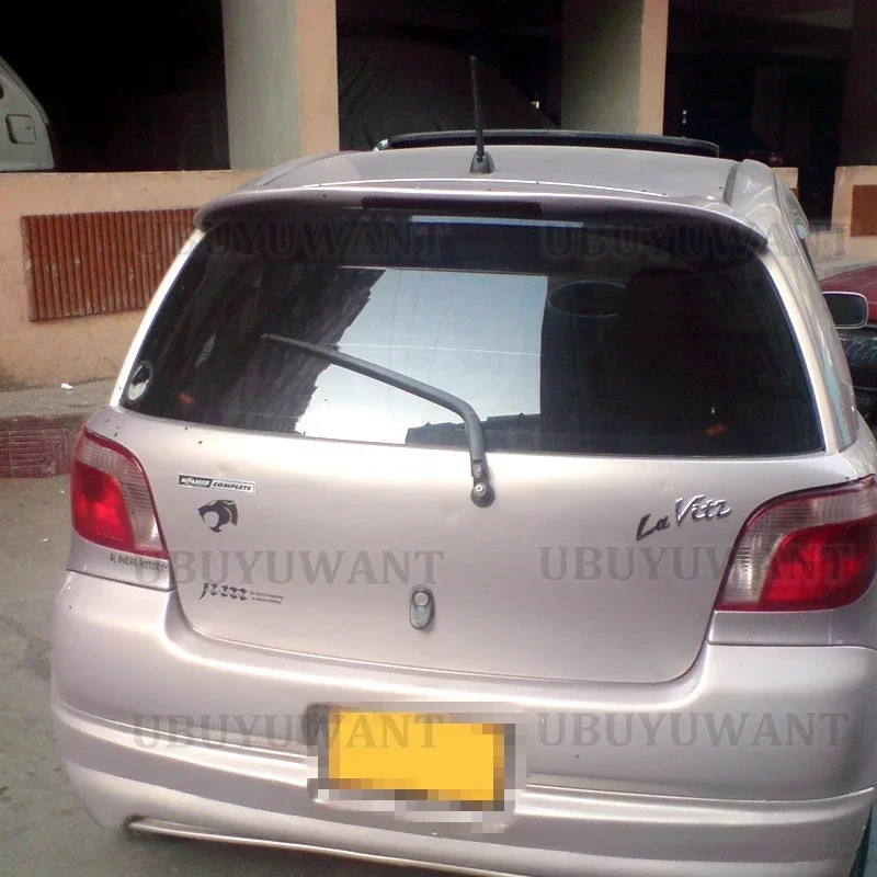 Use For Toyota Vitz Spoiler Rear Trunk Lid Car Spoiler Wing 2002--2013 ABS Material Customize Color DIY Paint Sport Car Spoiler