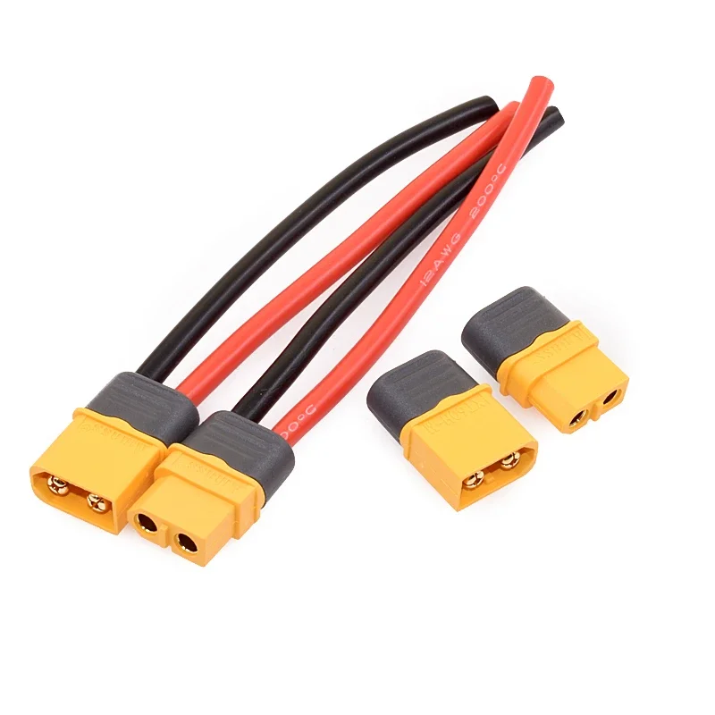 1/5PCS Amass XT60H Male Female Connector Plug With 12/16 AWG Silicon Wire for RC Lipo Battery FPV Drone