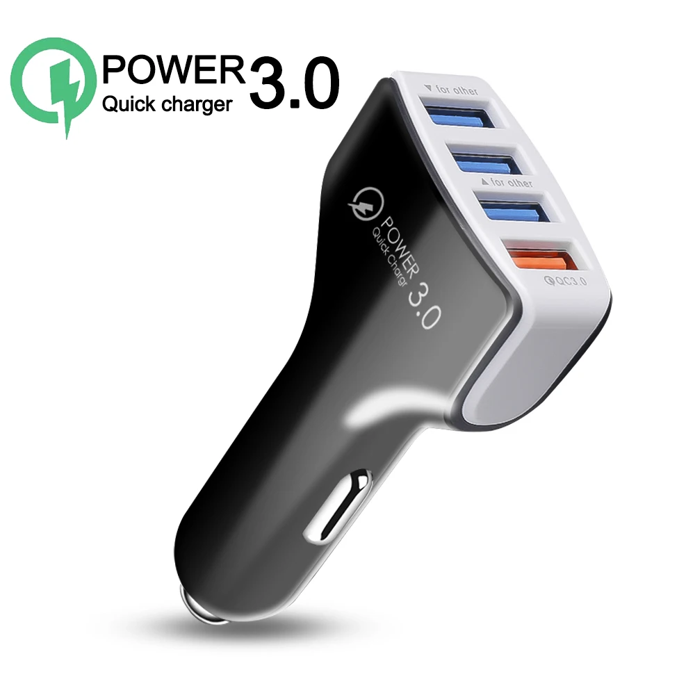 30W 4พอร์ต USB ชาร์จเร็วอะแดปเตอร์3.0 QC อะแดปเตอร์ชาร์จเร็วสำหรับ Xiaomi iPhone Samsung ชาร์จโทรศัพท์มือถือ