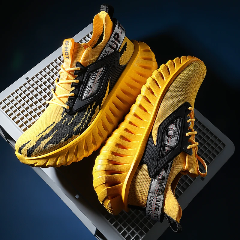 

New Marathon Shoes Men's Thick Soled Cushioned Running Shoes Breathable Lightweight Couple Jogging Comfort Sports Training Shoes