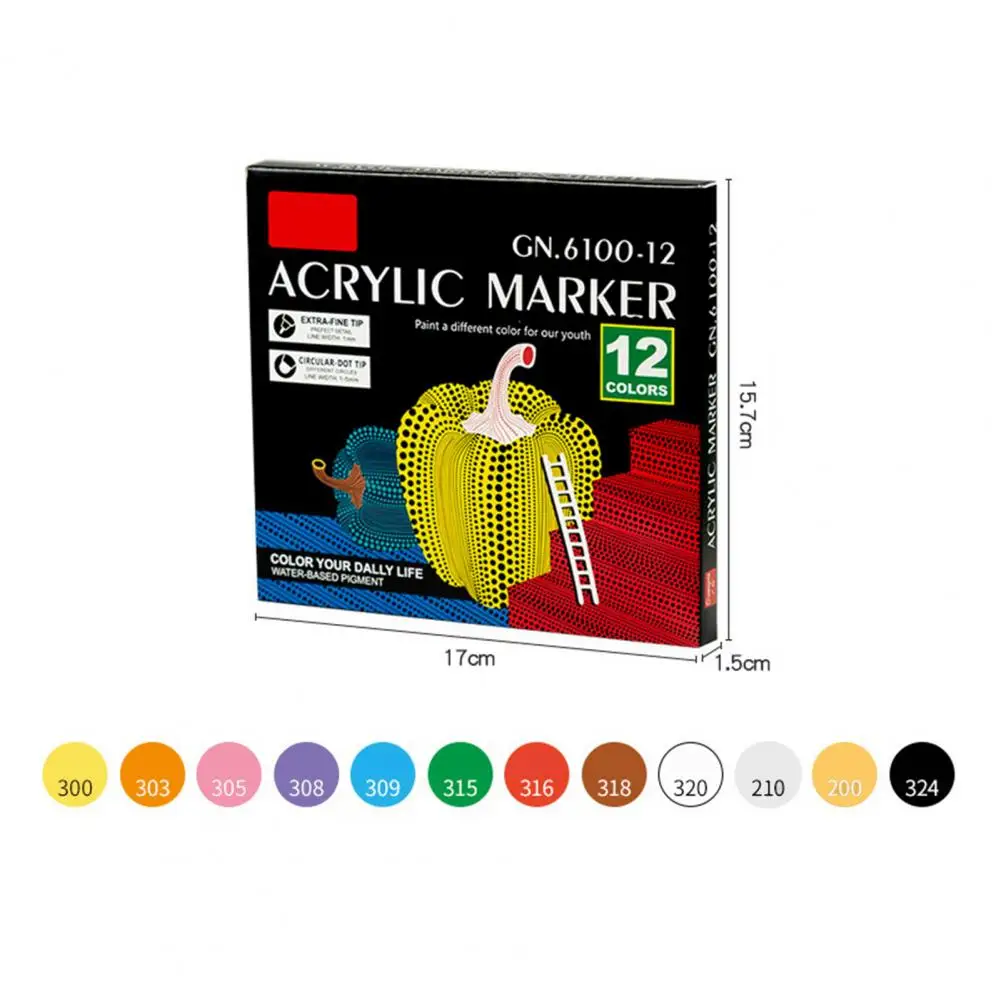 Double-Ended contorno marcadores, versátil ponta dupla marcador canetas para artesanato DIY, pintar canetas para fazer madeira, 12 unid, 24 unid, 36 unid, 48 unid