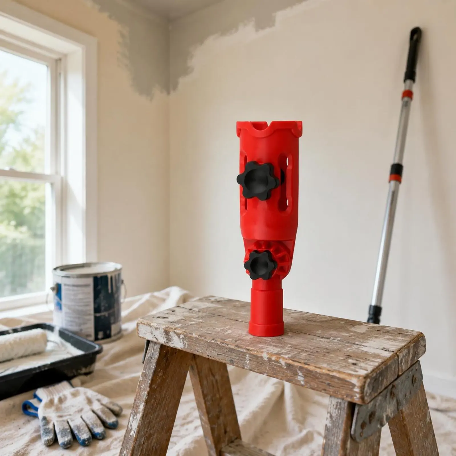Rotating Brush Clamp Adjustable Multi Angle Brush Extender Angle Clamp Easy to Attach Painting Tool Secure Grip
