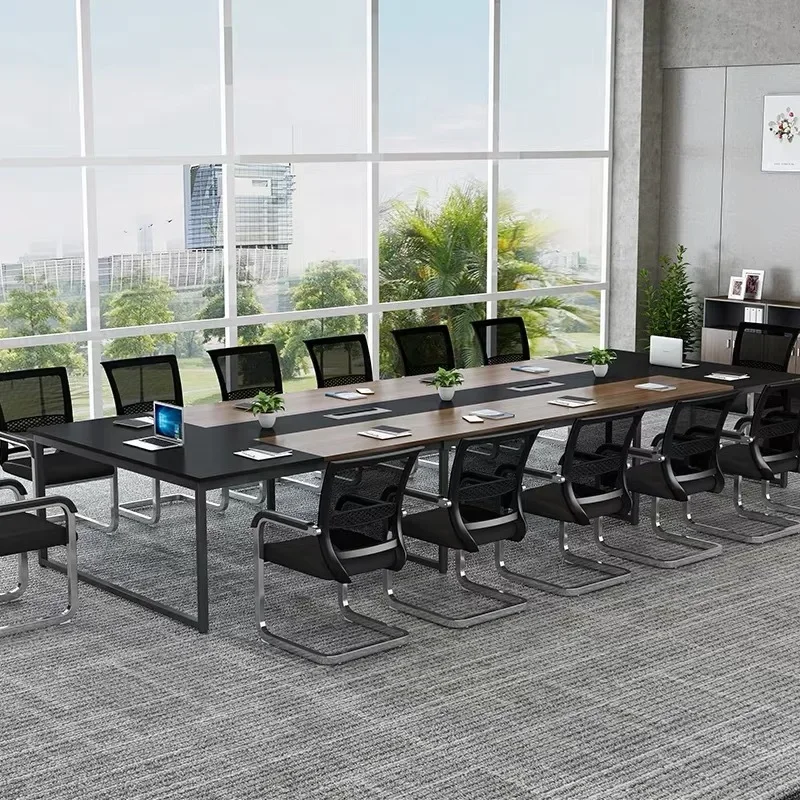 Luxury 2024 Large Office Furniture Long Table Simple Modern Conference Room Training Rectangle