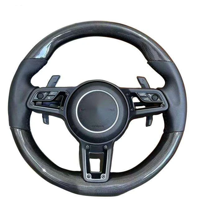 

For Porsche Macan Cayenne 911 991 918 718 970 958 Custom LED Alcantara Forged Carbon Fiber Steering Wheel