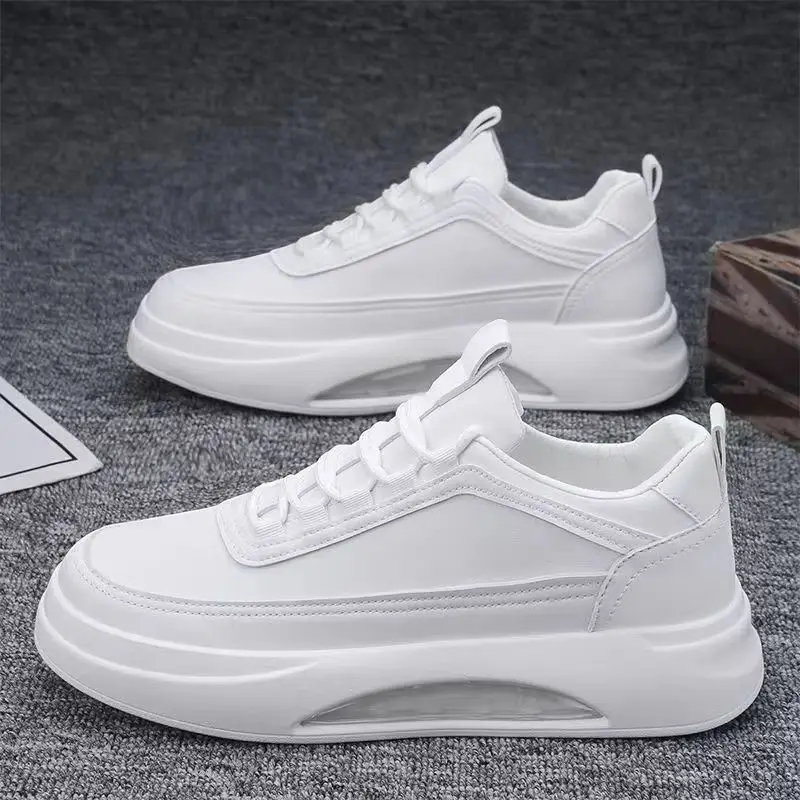 حذاء رجالي منصة في الهواء الطلق الرجال أحذية رياضية كاجوال موضة احذية الجري البيضاء تنفس الذكور حذاء رياضي خفيف المشي أحذية التنس