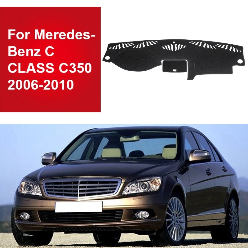 CNZKO Suede Dashboard Cover fitFor Meredes-Benz CCLASS C3502006-2010DashCover NonslipDash Mat Pad Protector Interior Accessories