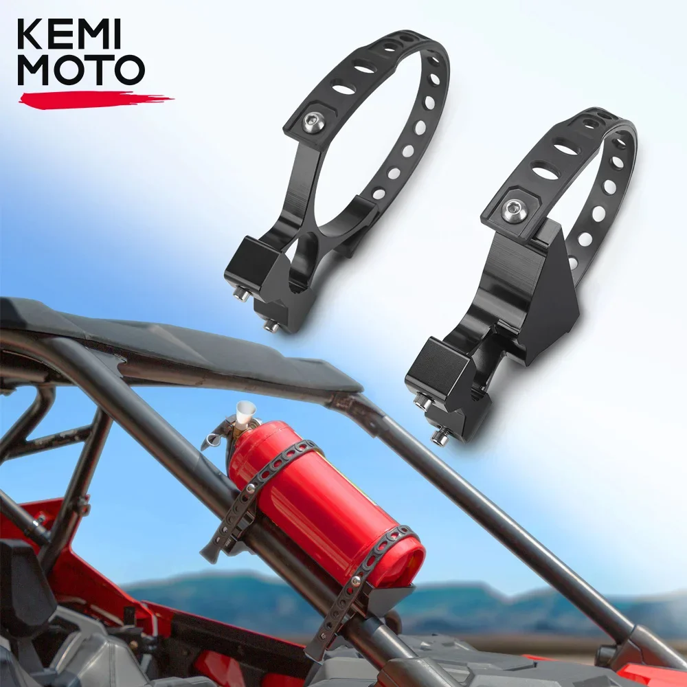 

1.5-2" Fire Extinguisher Holder Off-Road for CFMOTO EFPRCE 500 800 950 Sport for Can-Am Maverick X3 Compatible with Polaris RZR