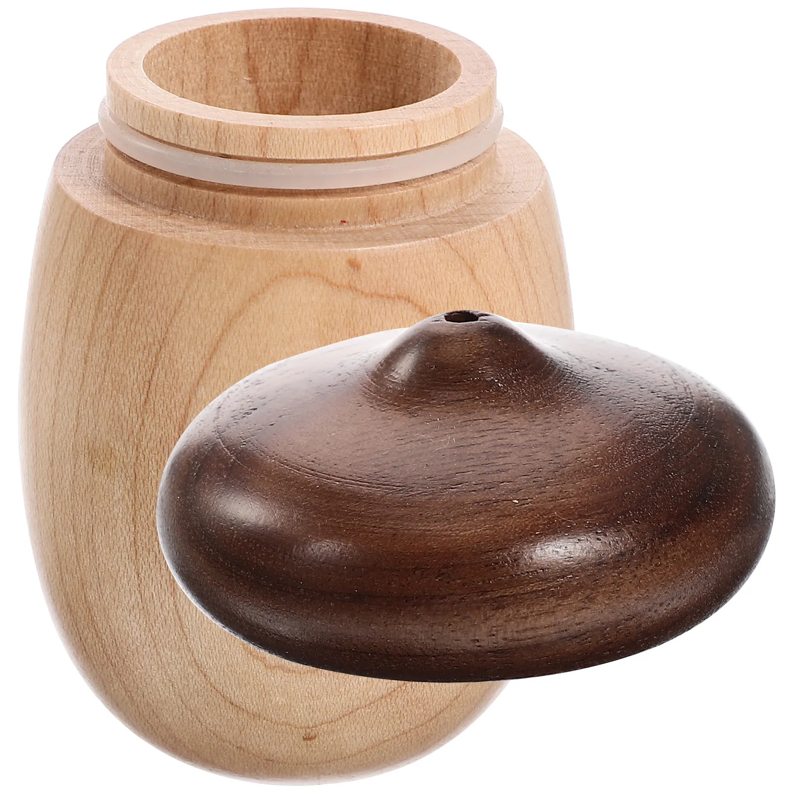 Wooden Cotton Bud Holder Toothpick Dispenser Reusable Desktop Storage Box for Bathroom Home Office Decor