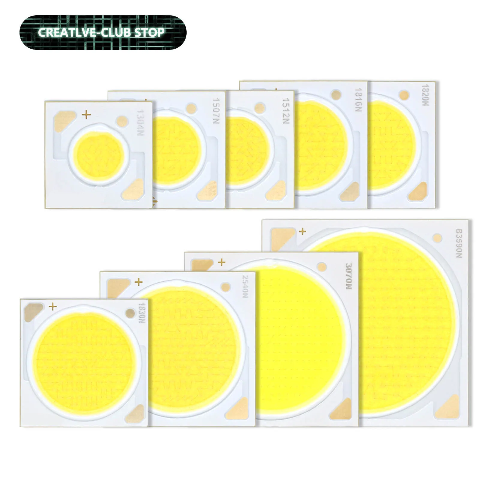 Original XLamp 1304 1507 1512 1816 1820 1830 2540 3070 3590 cuentas de lámpara emisora LED blanco LED COB Chip para luz LED