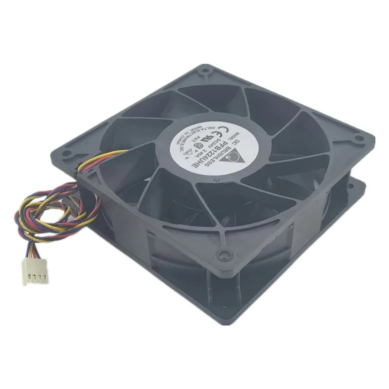 New original PFB1224UHE 24V 2.4A 12038 12CM 2-wire 4-wire high air volume inverter server cooling fan image 4
