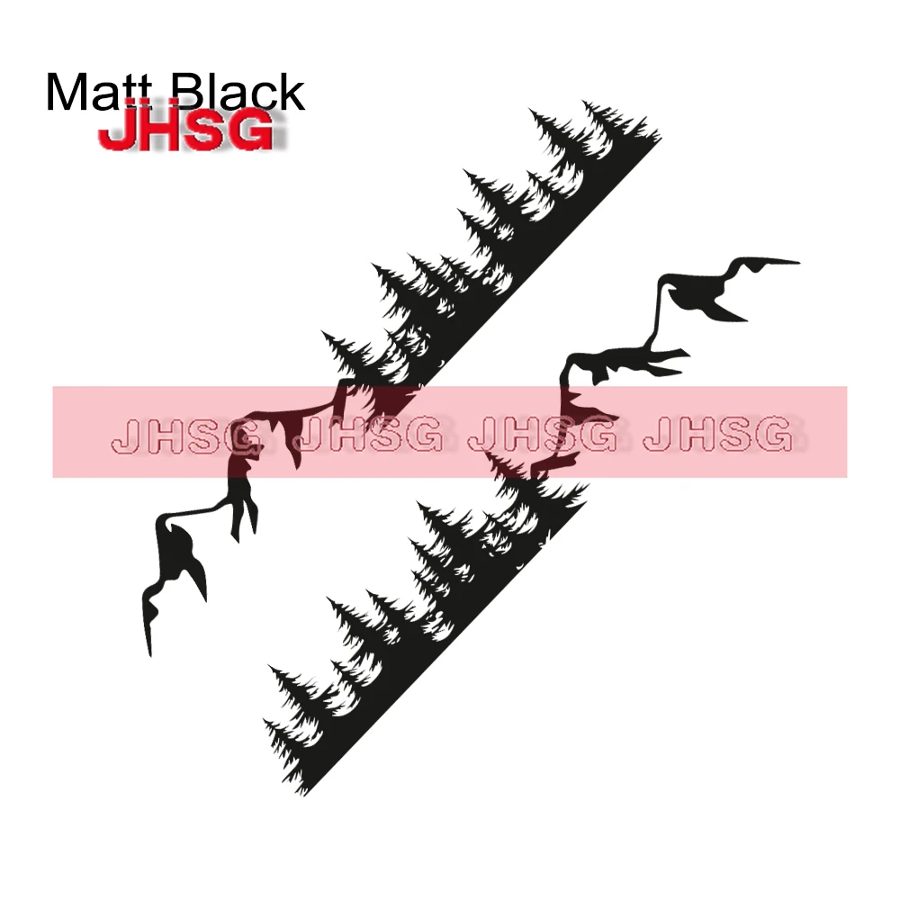 

Car Stickers 2 Pack Door Side Stick Mountain Forest Decals for RV Off-Road PVC Waterproof Sunscreen