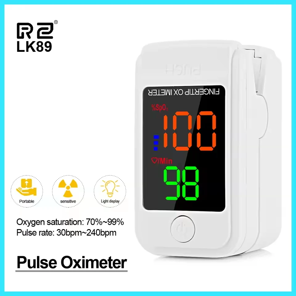 

Finger Pulse Oximeter Medical Portable Blood Oxygen Oxymetre Heart Rate Saturation Meter OLED Oximetro De Dedo