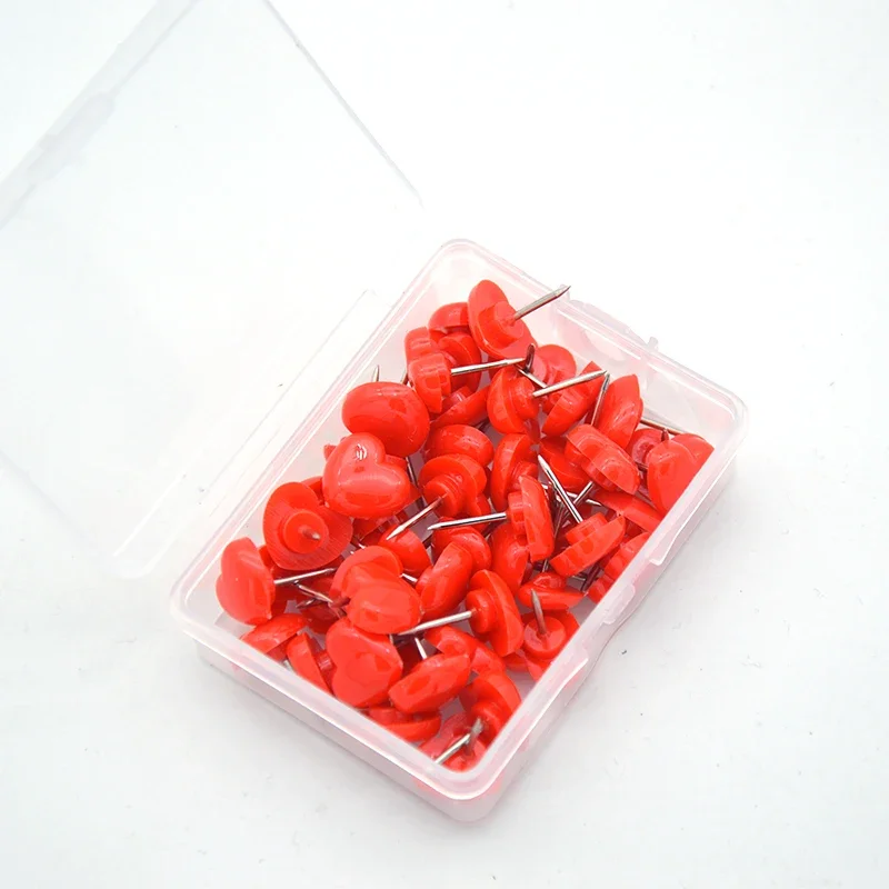 50 шт., булавки в форме сердца для рисования, фотографий