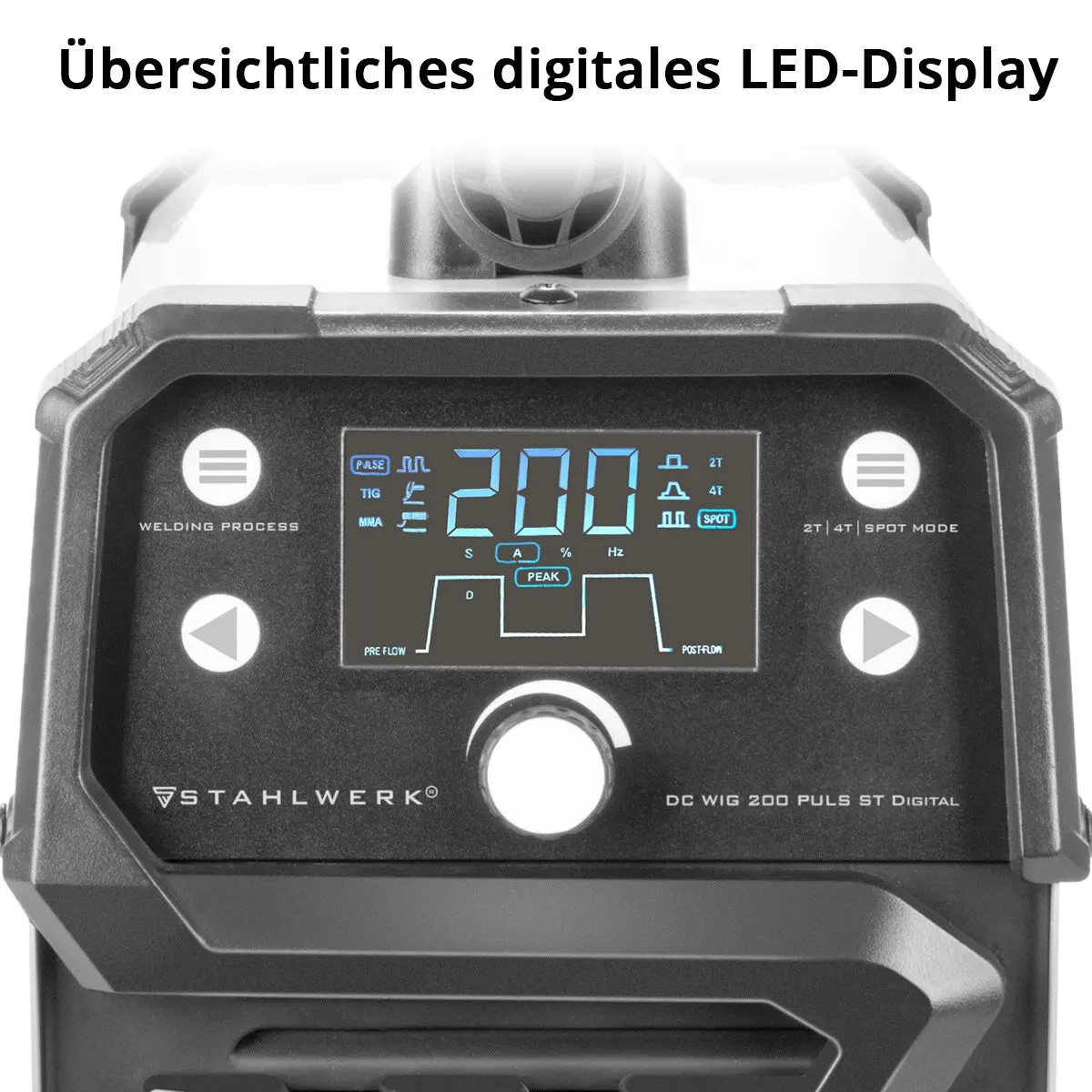 آلة لحام Stahlwerk TIG200P DC TIG، MMA، Pulse 3in1 ماكينة لحام محمولة متعددة الوظائف #2